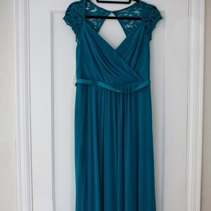 David's Bridal Bridesmaid Dress Lace Cap Sleeves